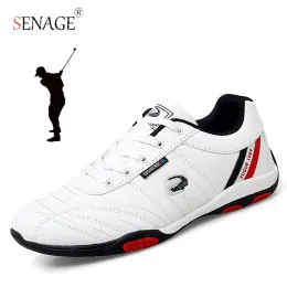 Shoes Senage New Classic Style Quality Golf Shoes Outdoor Men Anti Slip Jogging Light Weight Walking Sneakers Spikless Golf Sneake