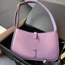 Fashion Top Griff Tasche Frauenhandtasche mit Schlangenmuster Design Klassisches Metall -Logo Achsel -Leder -Umhängetasche