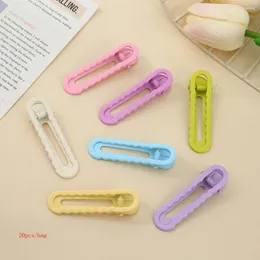 Hårtillbehör 20st Kids Traceless Clips Diy Candy Color Söta klipp Bangs Strimlat Side Hairn Pins Children's