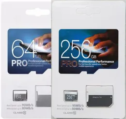 PRO 256GB 128GB 64GB 32GB TF Trans Flash Card 90MBS 80MBS CLASS 10 للكاميرات SMART PONTS7758184