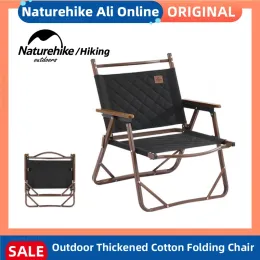 Meblehings Naturehike Fishing krzesło na zewnątrz składane krzesło zużycie gęstego bawełnianego kemping krzesło piknik przenośne komfort rozrywki