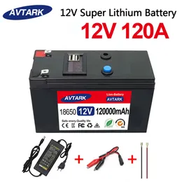 Helt ny sprayer 12V 120AH 3S6P VOLT Inbyggd högström 30A BMS 18650 LITIUM Batteri för elfordonsbatteri