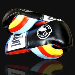 Luvas de boxe 10/12/14/8oz de luvas de boxe profissional Tether MMA Muay Thai Sanda Sandha Training Grant Pattern Latex Liner Sports Sports Glove