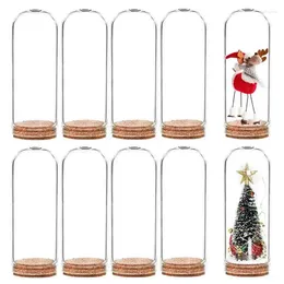 Storage Bottles 20Pack Glass Dome Jars Decoration Cloche Bell Jar For Wedding Party Favors Arts Gift Christmas Halloween Home