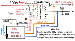 DC SAMPLING 5V ~ 24V Justerbar omkoppling av strömförsörjningsmodul 14 ~ 60 tum LCD -TV Flyback Switching Power Supply Board