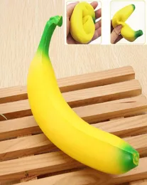 삐걱 거리는 바나나 18cm 노란색 삐걱 거리는 슈퍼 짜기 느린 가와이 스 퀴시 시뮬레이션 과일 빵 아이 장난감 장난감 2644234