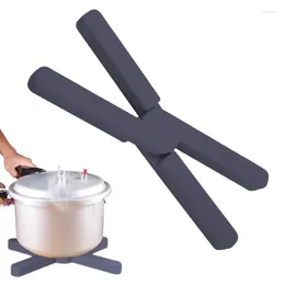 Tapetes de mesa Almofadores dobráveis ​​Pan trivet Pote Titulares TRIVERTES DE TALHER para panelas Utensílios de cozinha Utensílios de café Itens de mesa de mesa