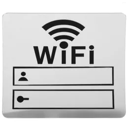 Wallpapers Wifi Signage Acrylic Wireless Network Reminder The Account And Password El Office