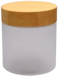 Garrafas de armazenamento 250 ml de frascos de plástico recarregáveis com revestimentos e tampas ambientais de bambu Creme de garrafa de garrafa de mamadeira de gama