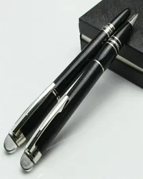 تعزيز الموضة 2pcs فاخرة عالية الجودة بيع البلاتين metalresin rollerball pen pen مع عدد NDL33966L جديد جديد 5968842