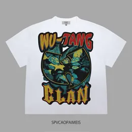 Wudang Tarikatı Wu Tang American Hiphop Rap Boy Sokak Dans Hip Hop Gevşek Kısa Kollu T-Shirt