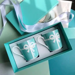 Mugs in edizione limitata Coppia di lusso Coppa Nordica Minimalista Ceramica Ceramica Coffee Gift Christmas Set Decor Home