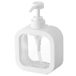 Dispensador de sabão líquido elegante e prático garrafa de mão plástica clara Capacidade de 300 ml adequada para pias de bancadas