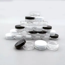 small 3g glitter packaging jars loose powder jar cosmetic pot makeup sample size containers clear 3ml sample pot