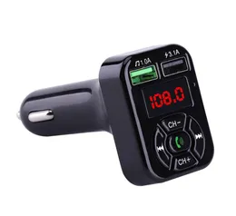 A9 A9 Bluetooth Car Kit MP3 Player FM Transmitter Handfree Kit Adapter 5V 3.1A USB Charger مع TF/U Disk O Music Player 70pcs/Lot9622582