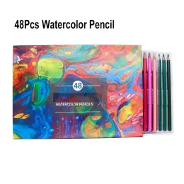 Pencils 48 Colors Set 2B Wooden Colored Pencils Drawing Sketch Art Paint Watercolor Oil Pencil Comic Graffiti Tool