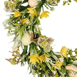 Dekorative Blumen Ostereier Eierblume Kranz Vordertür künstlich 40 cm mit Eiern für den Urlaub Hochzeitsgarten Innen im Freien Dekoration