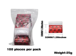 레드 미니 미니어처 지퍼 그립 플라스틱 포장 가방 음식 사탕 보석 재현 가능한 가방 두꺼운 PE 자체 봉인 소형 패키지 저장 G7973136