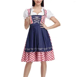 Casual Dresses Women Oktoberfest Dress Halloween Costumes servitris Maid Dirndl Lederhosen Beer Carnival Party för