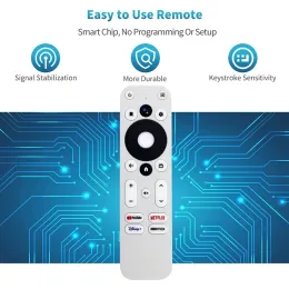 1 PCS Voice Controle remoto plástico branco para mecool/onn km2 para km2 netflix youtube 4k voz Android TV Box