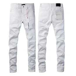 Jeans brand jeans jeans jeans per uomini a bassa ascesa jean bianco colore streetwear jeans pantaloni da uomo di alta qualità 240325