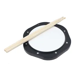 10 Inch Dumb Drum Practice Pad Metronome Set with Bag Stick Percussion Instrument Accessories Mute Drum