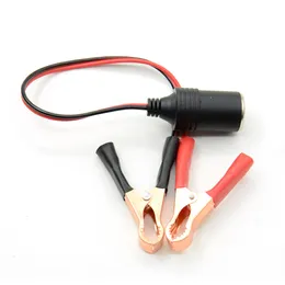 Car Battery Terminal Clip-On Cigarette Lighter Clamp Power Socket Adapter Plug Boat 12V Auto USB Charger Free Shipping