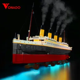 Vonado LED -Beleuchtung für 10294 Titanic Collectible Schimmelpilzschiff -Spielzeugleuchte -Kit, nicht das Bausteinmodell enthalten