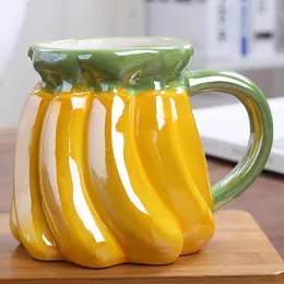 Кружки мультфильм фруктовые керамическая чашка банановая плавка