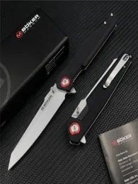 Boker Magnum Pocket Pocket Нож 440 Tanto Blade G10 Ручки охоты на нож для кемпинга ежедневно переносить предпочтительный аксессуар для туристов5763946
