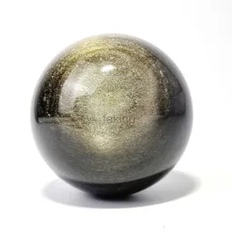 Masaj Taşları Kayalar 1 adet doğal altın obsidiyen top cilalı küre masaj küre reiki iyileştirme taş ev dekorasyon zarif hediyeler 240403