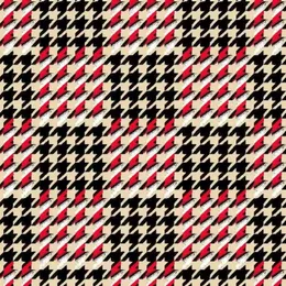 Estilo 6 Houndstooth Polyester Fashion Clothing Fabric Digital impresso para vestido Material de costura artesanal Alibaba Express 240326