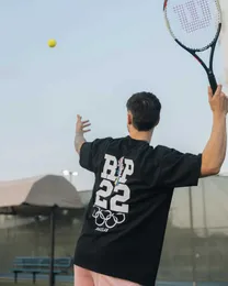 Herren-T-Shirts Resistance wird bevorzugt Fitnesshemd übergroß