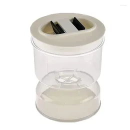 Storage Bottles Pickle Jar With Strainer Flip Leak Proof Juice Separator Container For Olives Gherkins