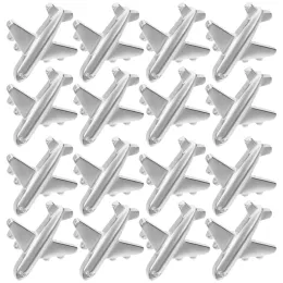 12PCS Bulletin Board Pin Pin Mapy Mapy ścienne metalowe dekoracyjne pchnięcia kciuki kciuki metalowe sosny samolot