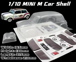 110 Mini Classic M Car Shell PVC RC Car Body 210mm Wheelbase 165mm Bredd 315mm Längd Transparent Clean för MST Tamiya Carten 3R 7414567