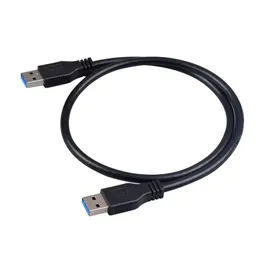 Neues USB3.0-Datenkabel Hochgeschwindigkeits USB3.0-Kabel von Männern zu männlich A-A Dual-Head Mobile Festplattenkabel 1 Meter geeignete Digitalkameras