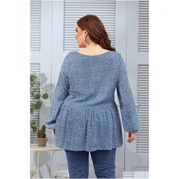 Womens Plus Size T-Shirt New 2022 Ladies Spring Autumn Shirt للنساء بلوزة كبيرة LG الأكمام الأزهار V-Neck Tops 3XL 4XL 5XL 6X DH431