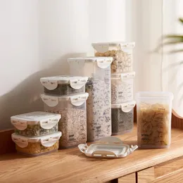 Neue Lebensmittel versiegeltes Glas Aufbewahrungsglas Frischwachtbox Getreide Aufbewahrungsrohr Aufbewahrungsbox Küche Versiegelte Glas Beruhgrain Lagerrohr für Speisekammer