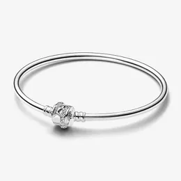 Pangoras PANDORAS PANDORAS CAMPIO STANTE EDIZIONE LIMITATO 100% 925 Bracciale in argento sterling Girls Girls Gioielli di lusso Bracciale Bracciale Originale Box Wholesale all'ingrosso