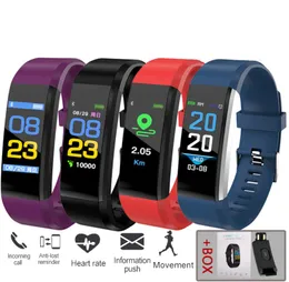 115 플러스 팔찌 심박수 혈압 밴드 피트니스 트래커 Smartbits Smart Watch6636329 용 Smartband Bluetooth Wristband