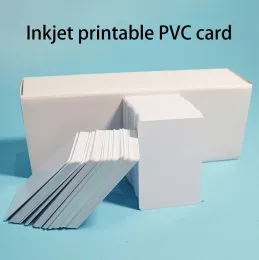 الأظرف 100 INKJET اللامع جوانب مزدوجة قابلة للطباعة بطاقة هوية PVC فارغة لا رقاقة ل EPSON T50 P50 A50 T60 L800 TX720WD PX700W PX800FW