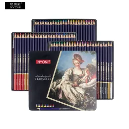 Lápis Nyoni Artista Soft Watercolor Lápis Profissional Kit de lápis de cor solúvel
