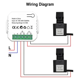 Tuya WiFi Intelligent Energy Meter Solar PV System POWER PRODUZIONE PRODUZIONE CONTROLLO DI MONETINO BIRIREZIONALE APP CONTROLLO CT