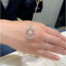 Designer Mikimoto Necklace pearl necklace Kimoto Mysterious Courtyard Series Necklace Full of Diamonds Fragrant Wind Sparkling Diamonds Light Luxury