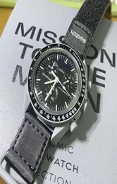 ムーンバイオセラミックプラネットムーンメンズウォッチフル機能Quarz Chronograph Watch Mission to Mercury 42mm Nylon Luxury Watch Venus Wristwatches20237625399