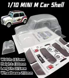 110 Mini Classic M Shell PVC RC Car Body 210mm Wheelbase 165mm عرض 315 مم شفاف نظيف لـ MST Tamiya Carten 3R 1369831