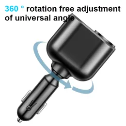 Seametal Araba Çakır Soket Splet Split Şarj Cihazı USB PD QC 3.0 Hızlı Şarj 12V 66W Araba Tipi C Şarj Gücü Adaptör Fişi