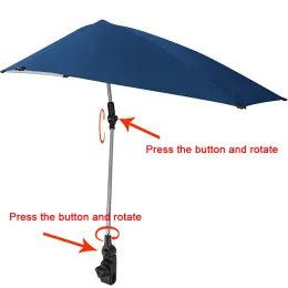 Narzędzia Przenośna składana Sunshade UV Sunproof krzesło plażowe parasol wędkarstwo Kajak Letni rower Parasol Parasol Universal Clamp