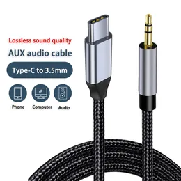 Samsung Xiaomi Huawei için Tip C ila 3,5mm Jack Aux Audio Extension COAR Hoparlör Kulaklık Adaptörü Tip-C dönüştürücü kablosu